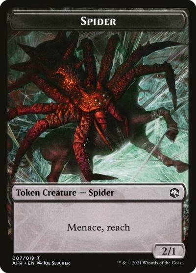 Spider TAFR-7 Adventures in the Forgotten Realms Tokens Magic card