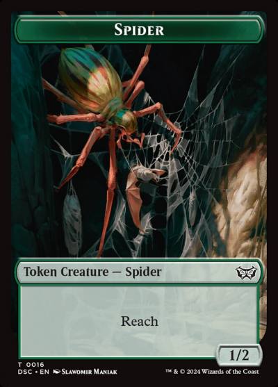 Spider TDSC-16 Duskmourn Commander Tokens Magic card