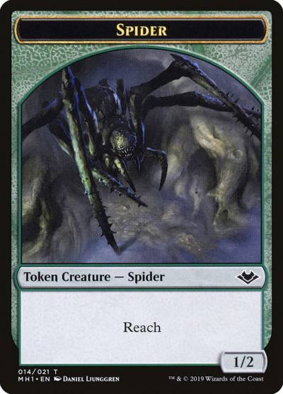 Spider TMH1-14 Modern Horizons Tokens Magic card