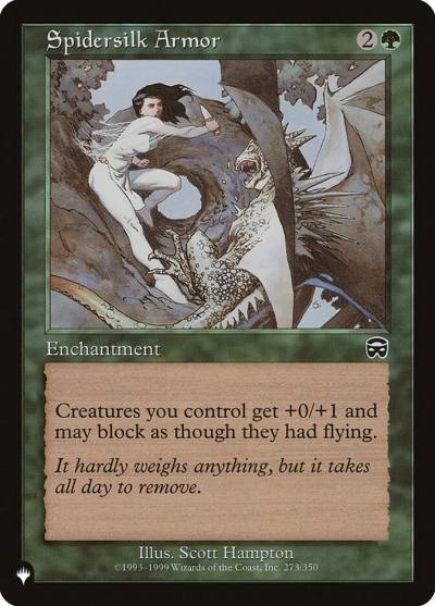 Spidersilk Armor PLST-MMQ-273 The List Magic card