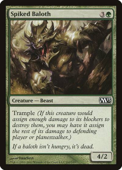 Spiked Baloth 192 Magic 2013 Magic card