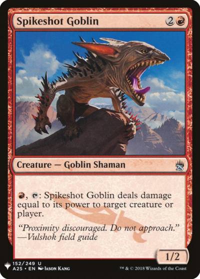 Spikeshot Goblin PLST-A25-152 The List Magic card