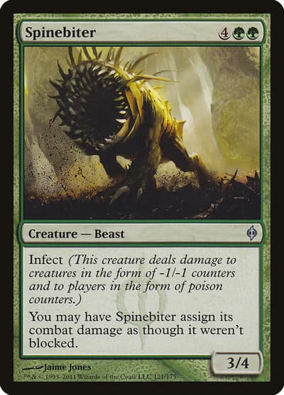 Spinebiter 121 New Phyrexia Magic card