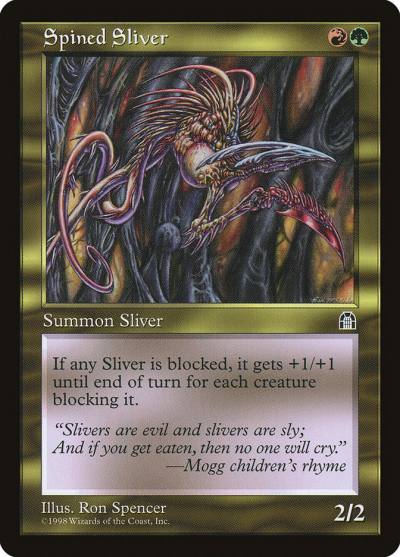 Spined Sliver STH-130 Stronghold Magic card
