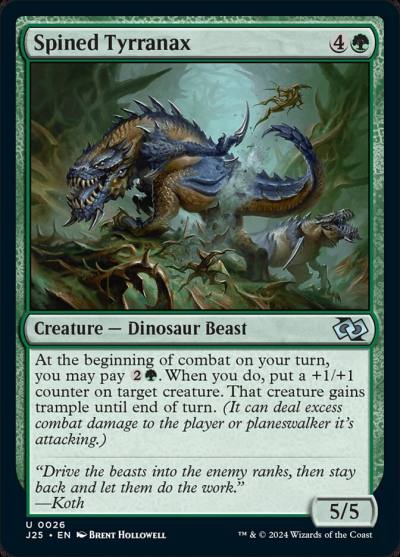 Spined Tyrranax J25-26 Foundations Jumpstart Magic card