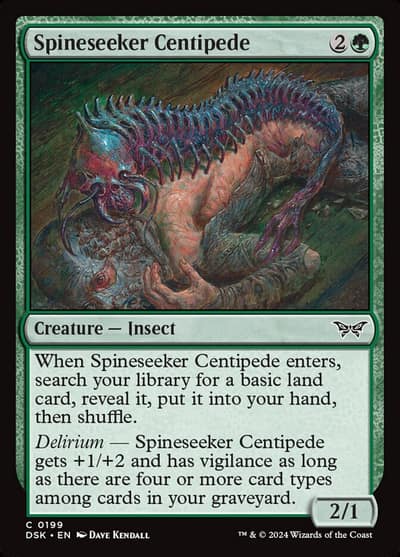 Spineseeker Centipede 199 Duskmourn: House of Horror Magic card