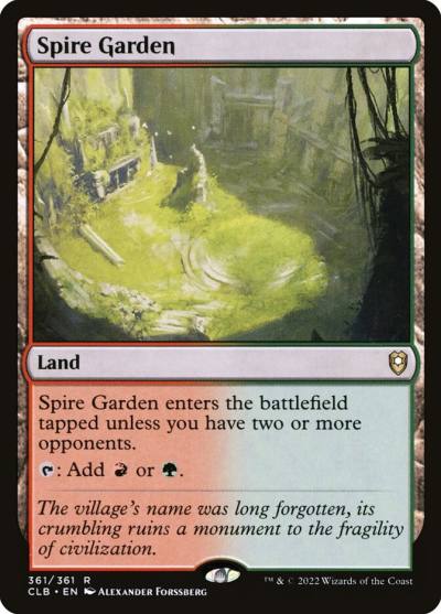 Spire Garden CLB-361 Commander Legends: Battle for Baldur's Gate Magic card