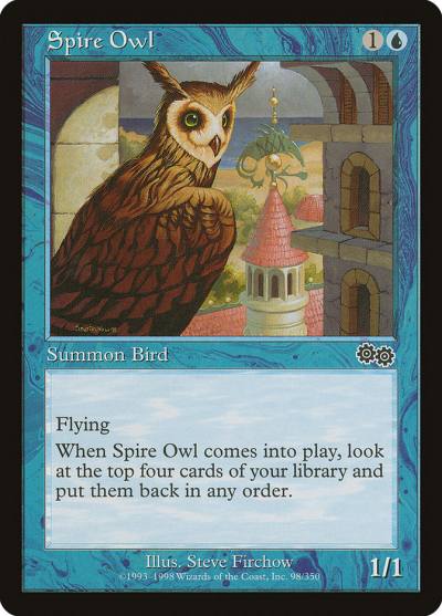 Spire Owl USG-98 Urza's Saga Magic card