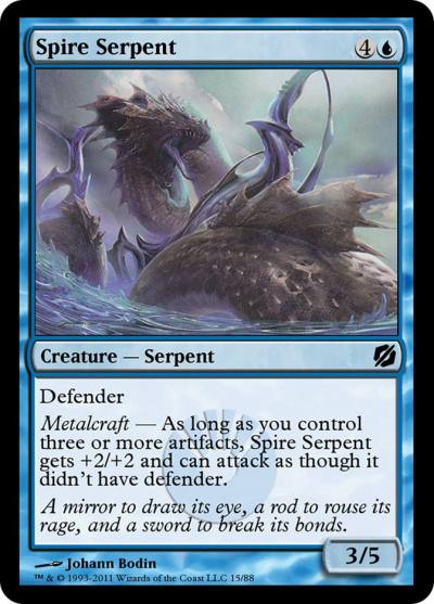 Spire Serpent TD2-15 Duel Decks: Mirrodin Pure vs. New Phyrexia Magic card