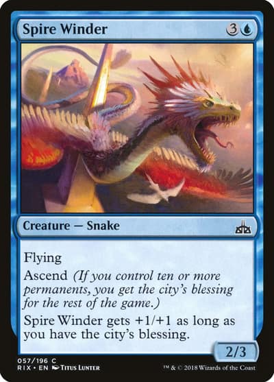 Spire Winder 57 Rivals of Ixalan Magic card