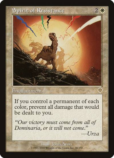 Spirit of Resistance INV-38 Invasion Magic card