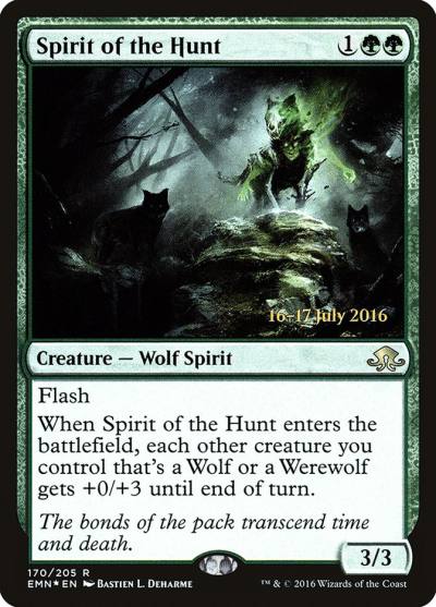 Spirit of the Hunt PEMN-170S Eldritch Moon Promos Magic card