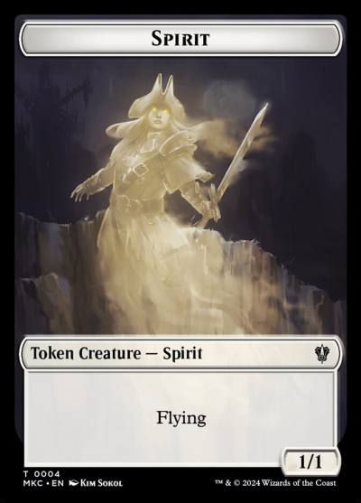 Spirit TMKC-4 Murders at Karlov Manor Commander Tokens Magic card