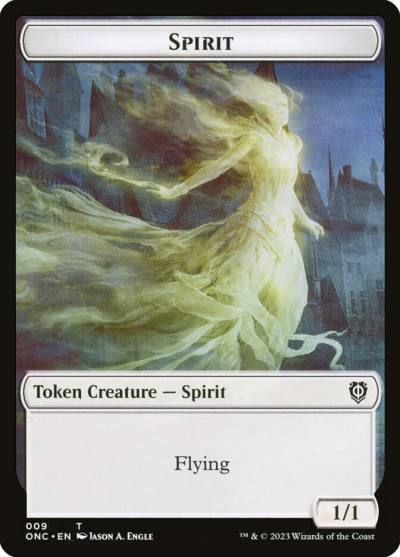 Spirit TONC-9 Phyrexia: All Will Be One Commander Tokens Magic card
