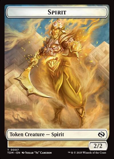 Spirit TTDM-7 Tarkir: Dragonstorm Tokens Magic card