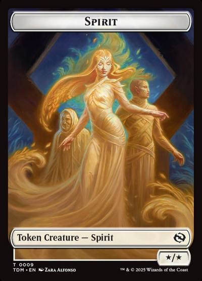 Spirit TTDM-9 Tarkir: Dragonstorm Tokens Magic card