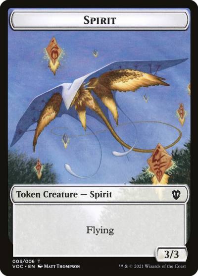 Spirit TVOC-3 Crimson Vow Commander Tokens Magic card