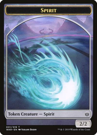 Spirit TWAR-1 War of the Spark Tokens Magic card