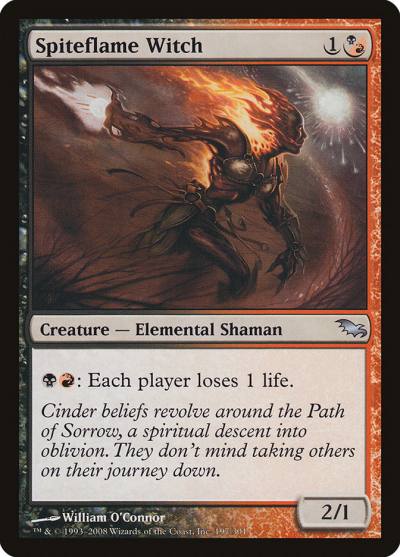 Spiteflame Witch 197 Shadowmoor Magic card