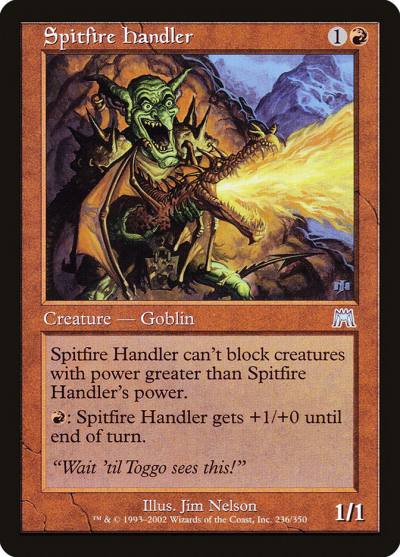 Spitfire Handler 236 Onslaught Magic card