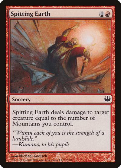 Spitting Earth DDG-67 Duel Decks: Knights vs. Dragons Magic card