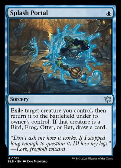 Splash Portal BLB-74 Bloomburrow Magic card