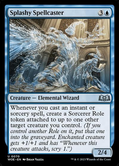 Splashy Spellcaster 70 Wilds of Eldraine Magic card