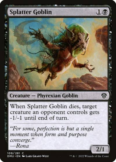 Splatter Goblin 109 Dominaria United Magic card