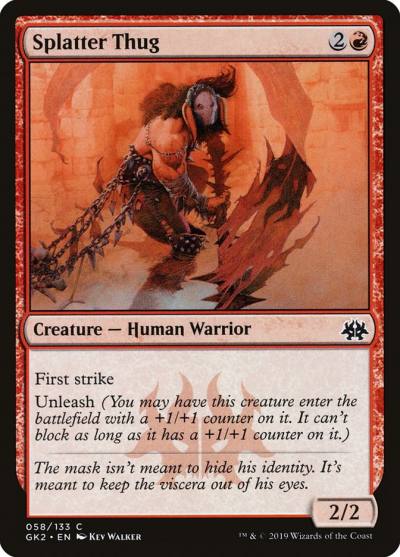 Splatter Thug GK2-58 RNA Guild Kit Magic card