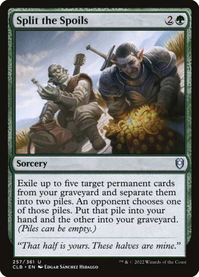 Split the Spoils CLB-257 Commander Legends: Battle for Baldur's Gate Magic card