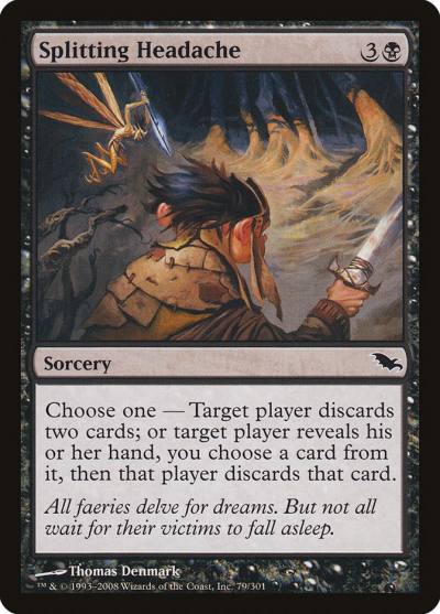 Splitting Headache SHM-79 Shadowmoor Magic card