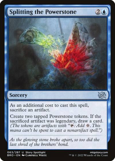 Splitting the Powerstone BRO-63 The Brothers' War Magic card
