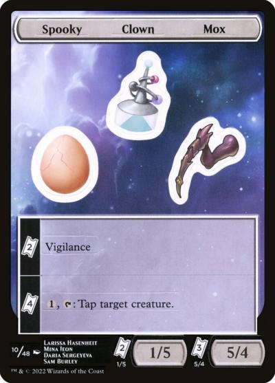 Spooky Clown Mox SUNF-10 Unfinity Sticker Sheets Magic card