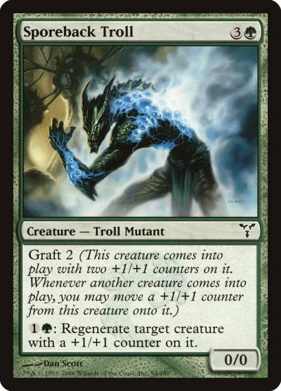 Sporeback Troll 94 Dissension Magic card