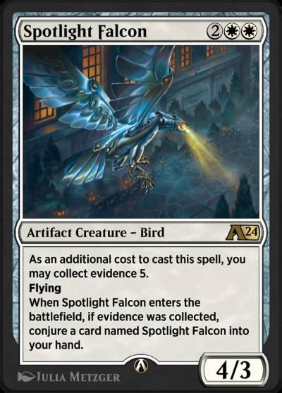 Spotlight Falcon YMKM-3 Alchemy: Murders at Karlov Manor Magic card