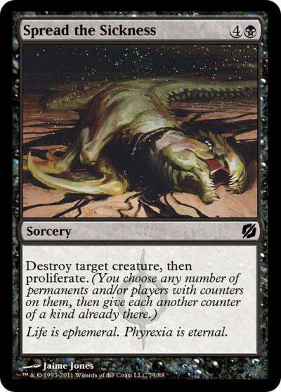 Spread the Sickness TD2-79 Duel Decks: Mirrodin Pure vs. New Phyrexia Magic card