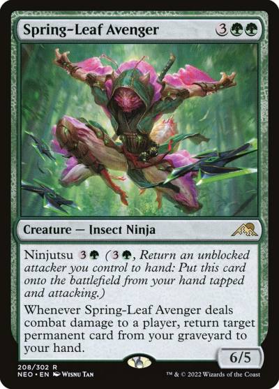Spring-Leaf Avenger NEO-208 Kamigawa: Neon Dynasty Magic card