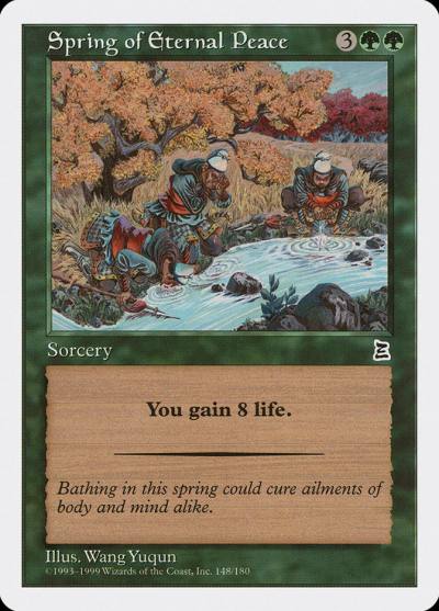 Spring of Eternal Peace PTK-148 Portal Three Kingdoms Magic card