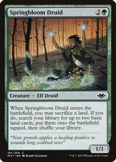 Springbloom Druid MH1-181 Modern Horizons Magic card