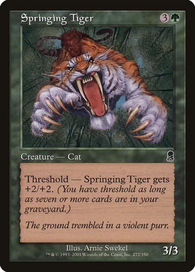 Springing Tiger 272 Odyssey Magic card