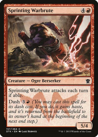 Sprinting Warbrute 157 Dragons of Tarkir Magic card