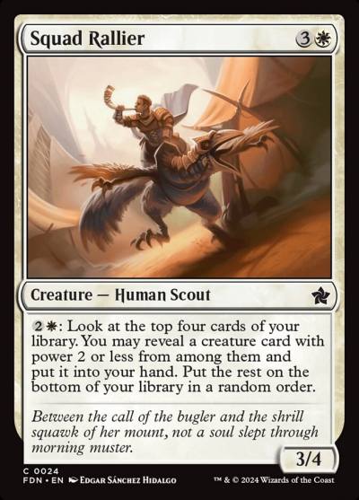Squad Rallier FDN-24 Foundations Magic card