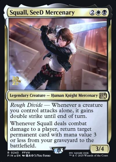 Squall, SeeD Mercenary PFIN-243S Final Fantasy Promos Magic card