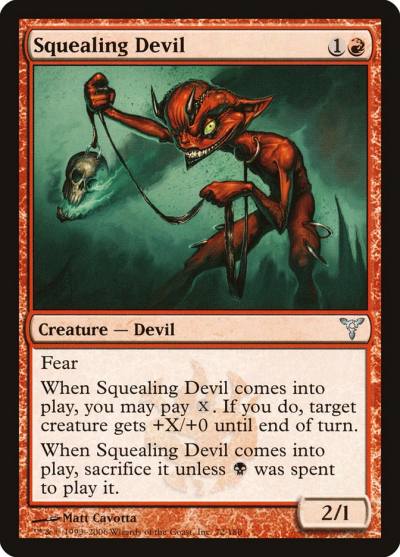 Squealing Devil 72 Dissension Magic card