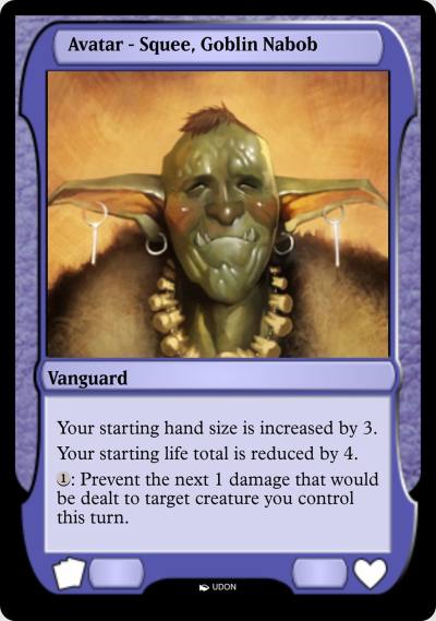 Squee, Goblin Nabob Avatar PMOA-71 Magic Online Avatars Magic card