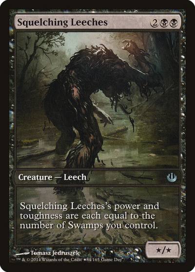 Squelching Leeches PJOU-84 Journey into Nyx Promos Magic card