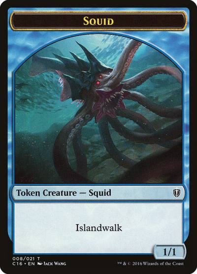 Squid TC16-8 Commander 2016 Tokens Magic card