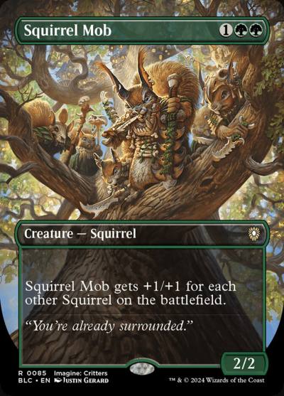 Squirrel Mob BLC-85 Bloomburrow Commander Magic card