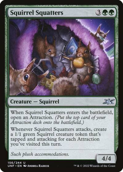 Squirrel Squatters UNF-156 Unfinity Magic card