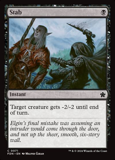 Stab FDN-71 Foundations Magic card